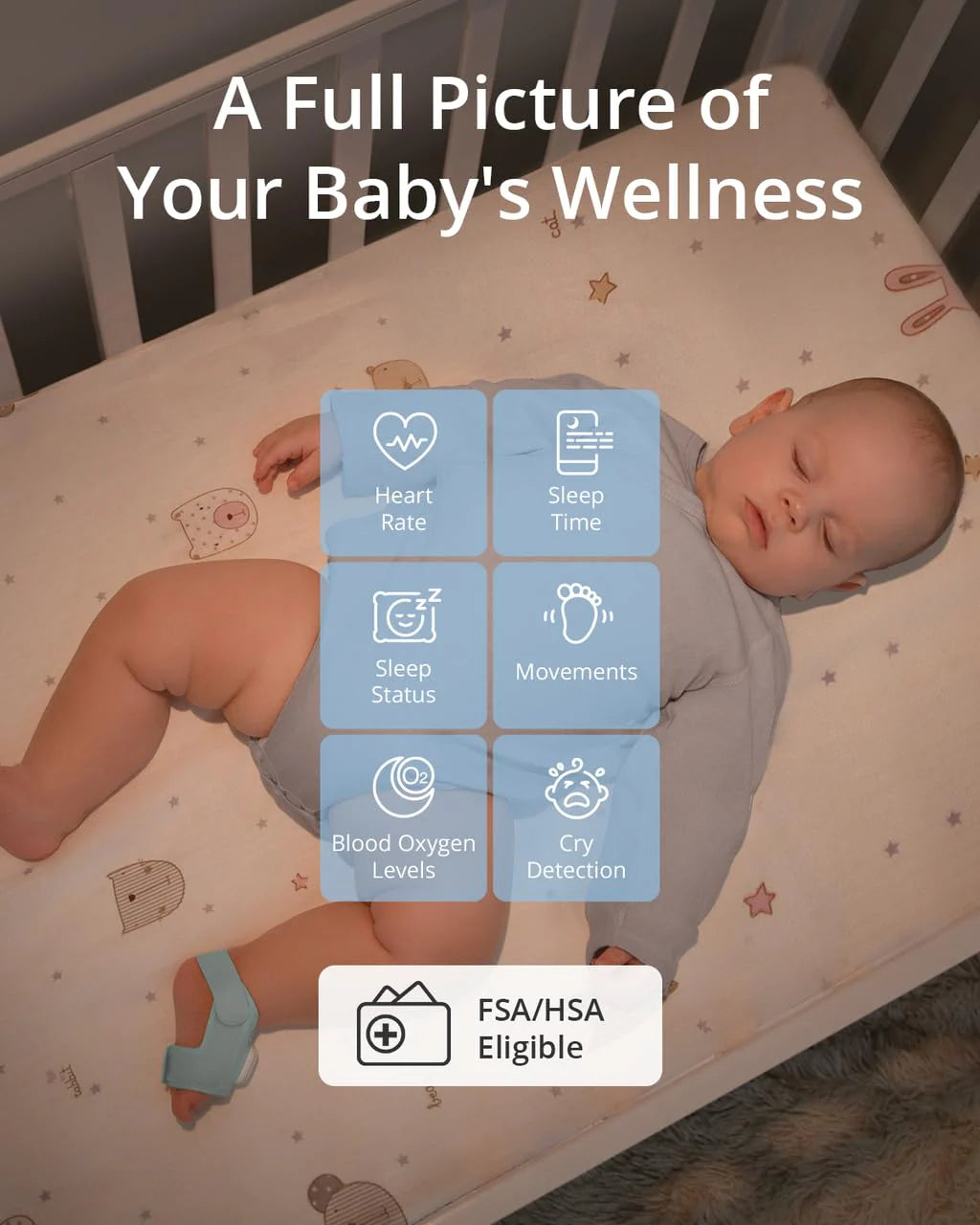 eufy Baby Smart Sock S320 Baby Monitor with 2K Camera