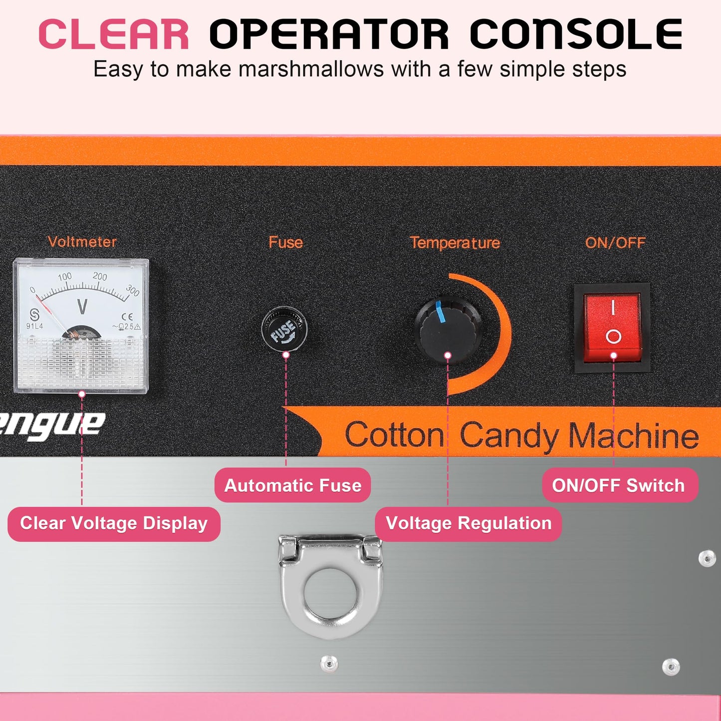 Rengue Commercial 1000W Cotton Candy Machine