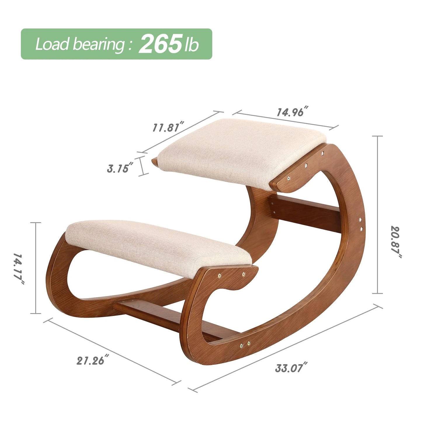 Predawn Ergonomic Kneeling Chair, Rocking Knee Chair