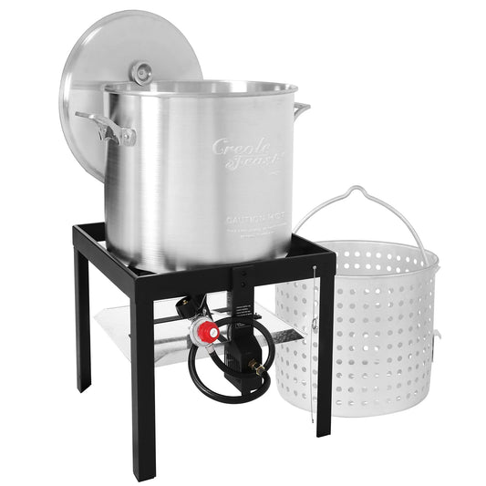 Creole Feast 60 Qt Seafood Boiling Kit with Strainer