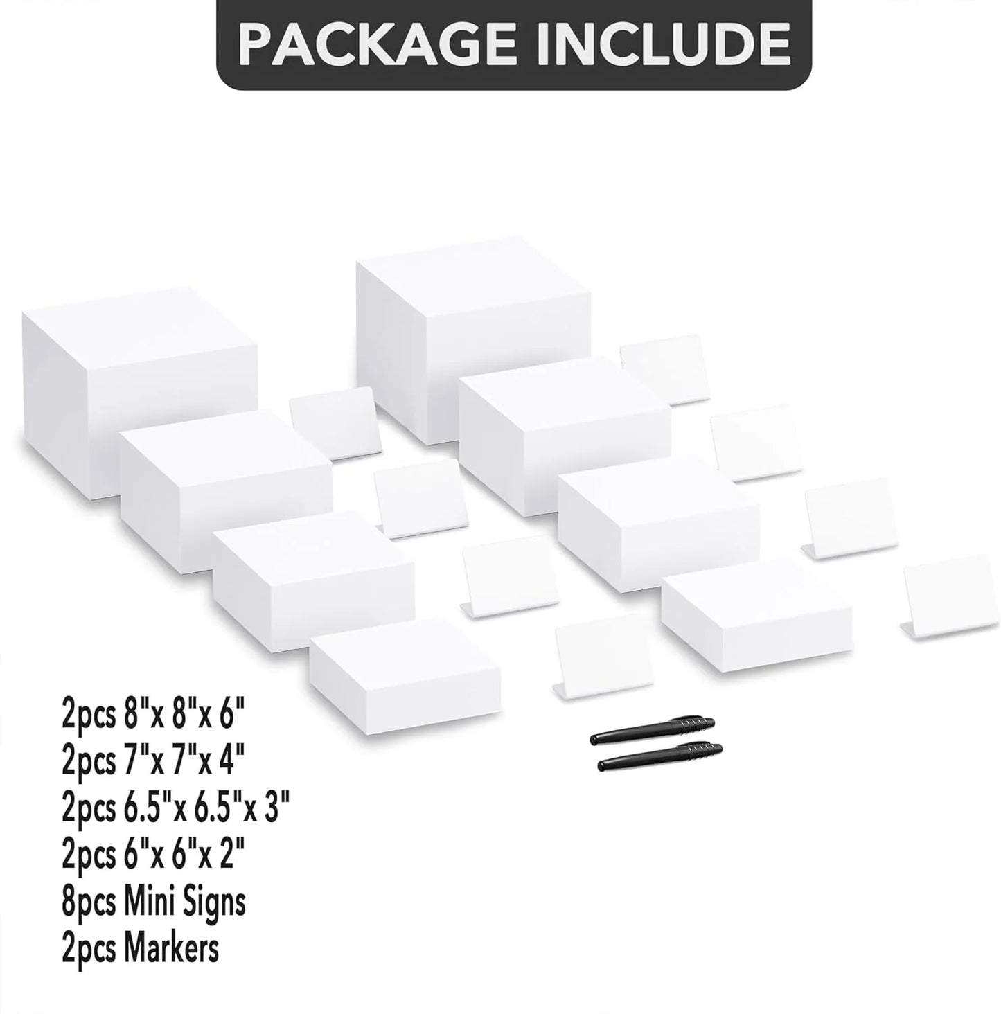 Neatsure 8PSC Buffet Risers, Food Risers for Buffet Table