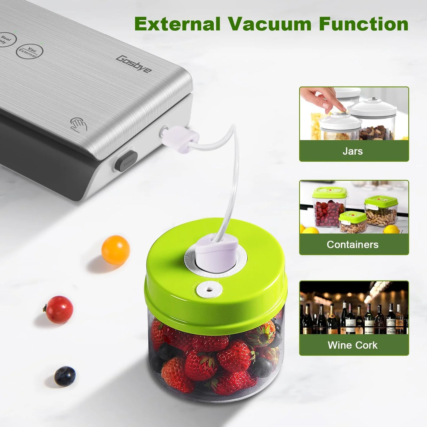 Gasbye 2-Pump Vacuum Sealer Machine