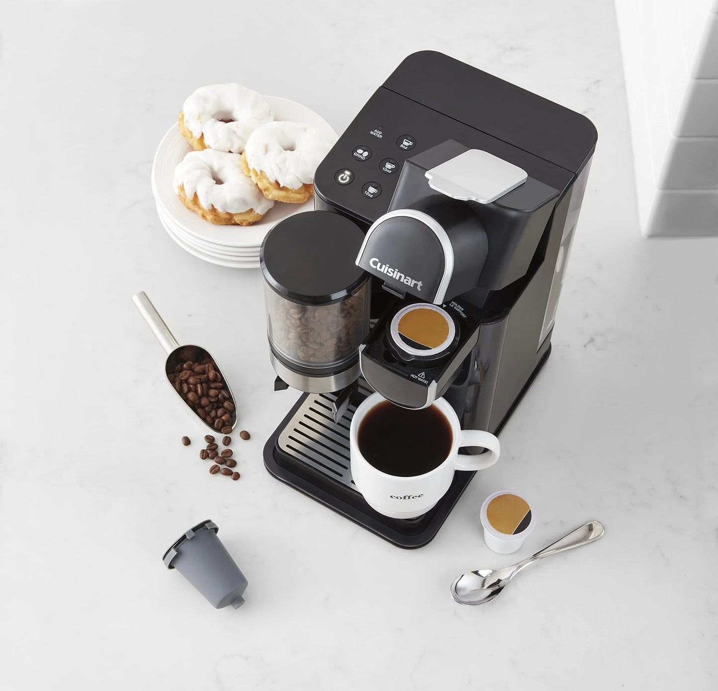 Cuisinart Single Serve Coffee Maker + Coffee Grinder