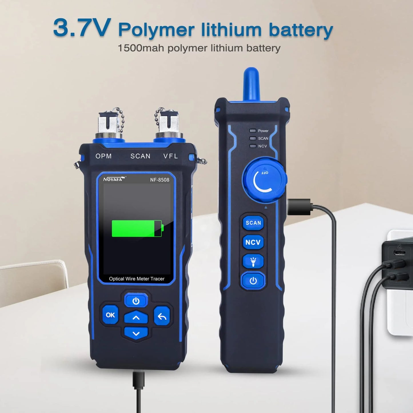 NOYAFA Network Cable Tester with Optical Power Meter