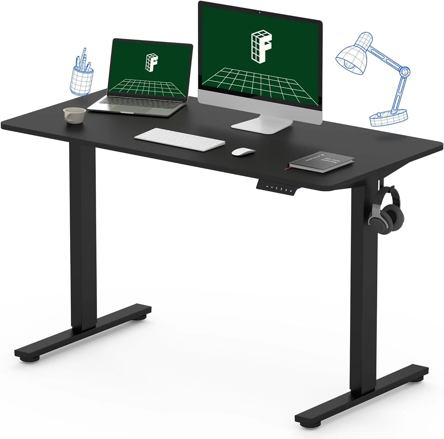 FLEXISPOT Standing Desk, Electric Height Adjustable Desk