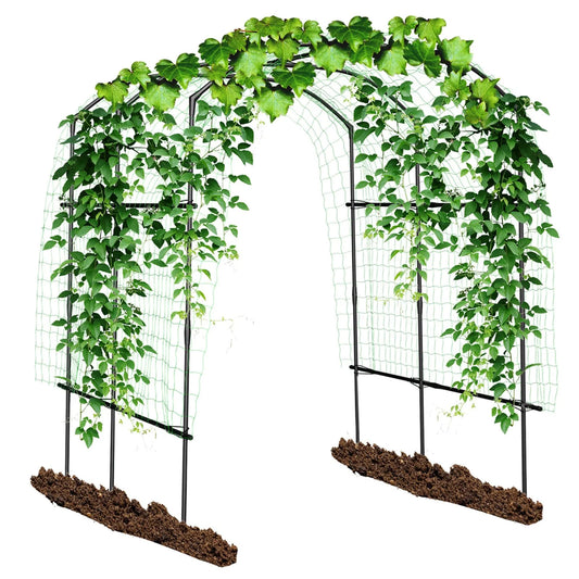 DoCred Tall Garden Arch Trellis for Climbing Plants