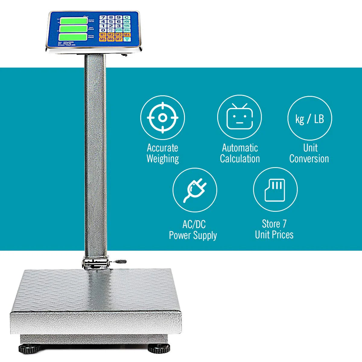 Giantex 660lbs Weight Computing Digital Postal Scale