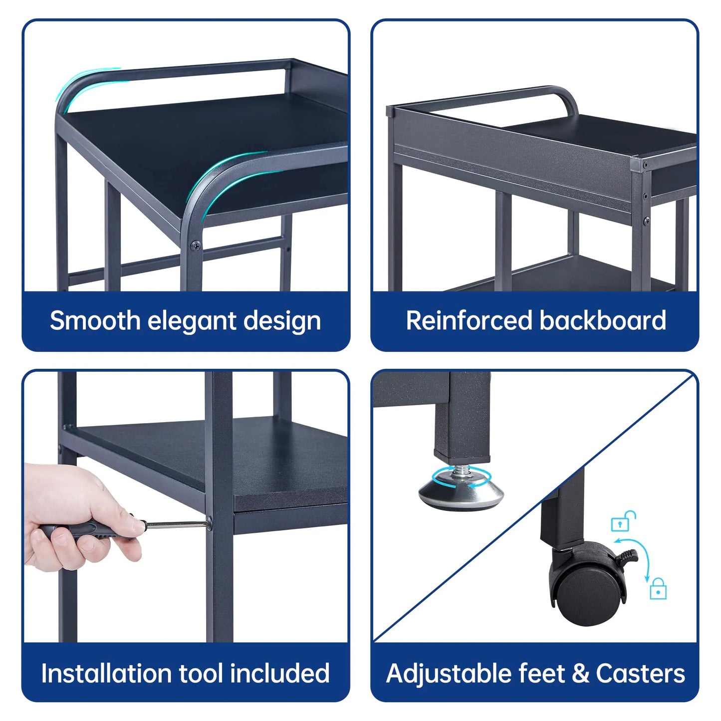 Fannova Printer Stand with Storage Shelf for Organization