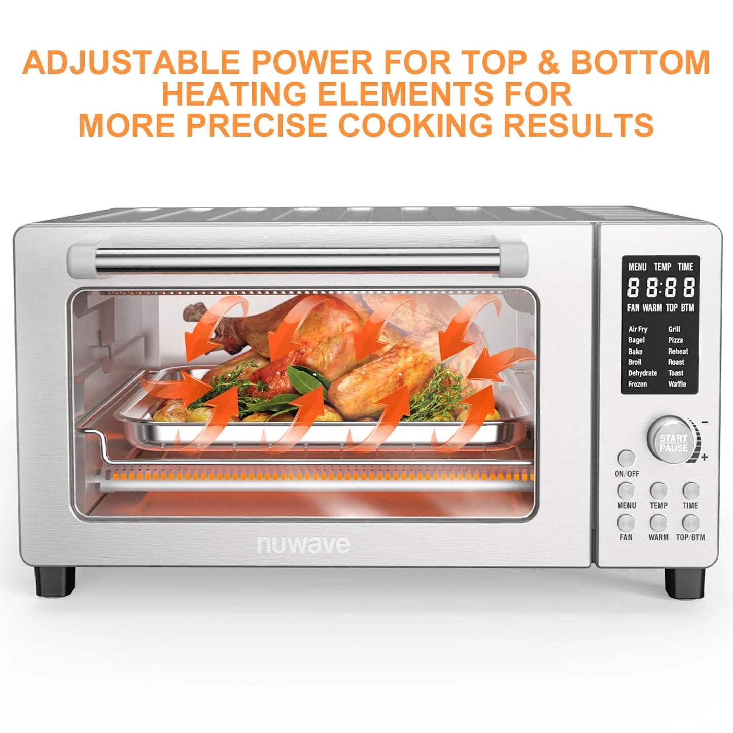 Nuwave Bravo Air Fryer 1800W Toaster Smart Oven