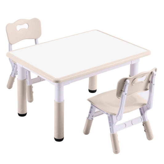 DOREROOM Adjustable Toddler Table and Chair Set