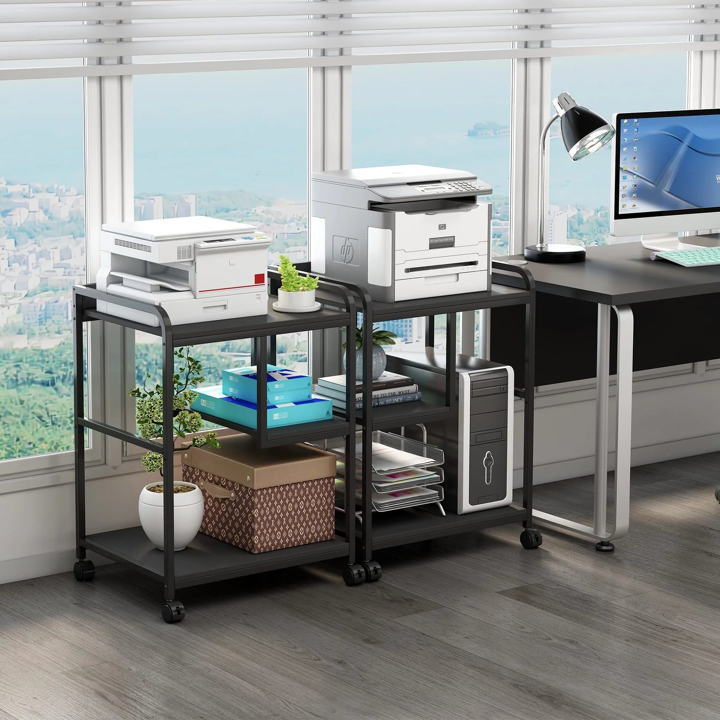 Fannova Printer Stand with Storage Shelf for Organization