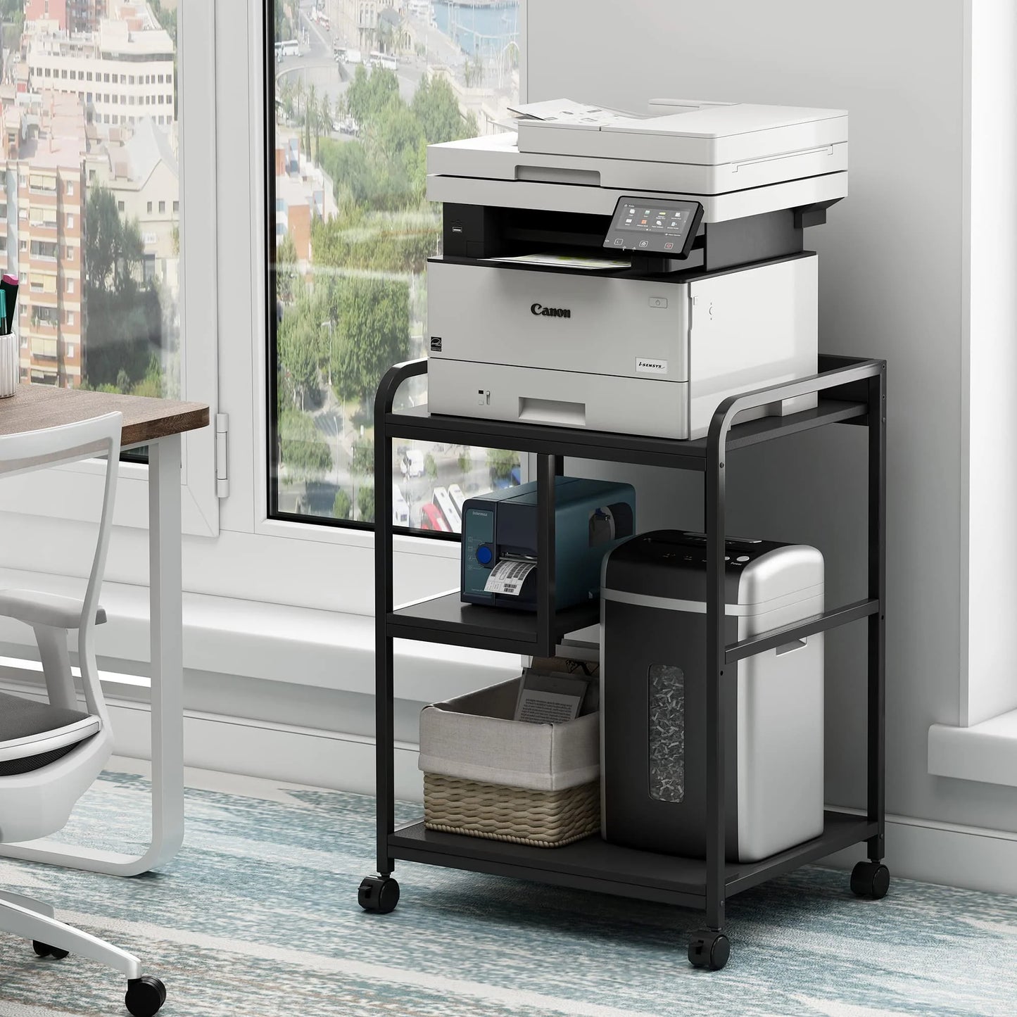 Fannova Printer Stand with Storage Shelf for Organization