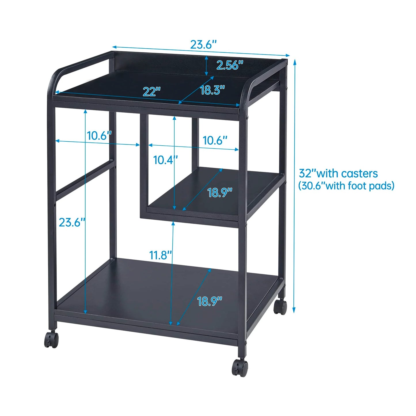 Fannova Printer Stand with Storage Shelf for Organization