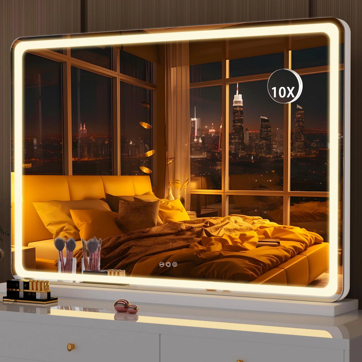 Hasipu 32" x 22" LED Vanity Mirror with Lights