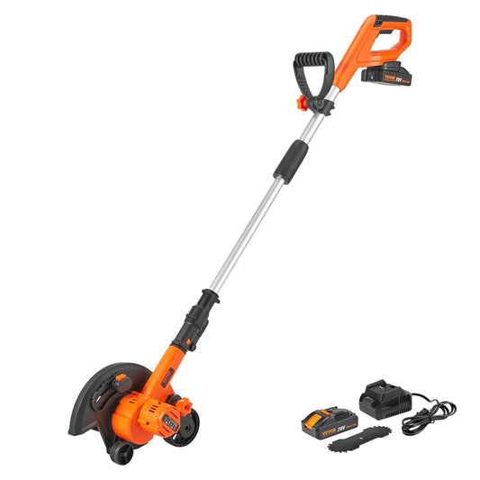 VEVOR Lawn Edger, 20V Battery Powered Cordless Edger