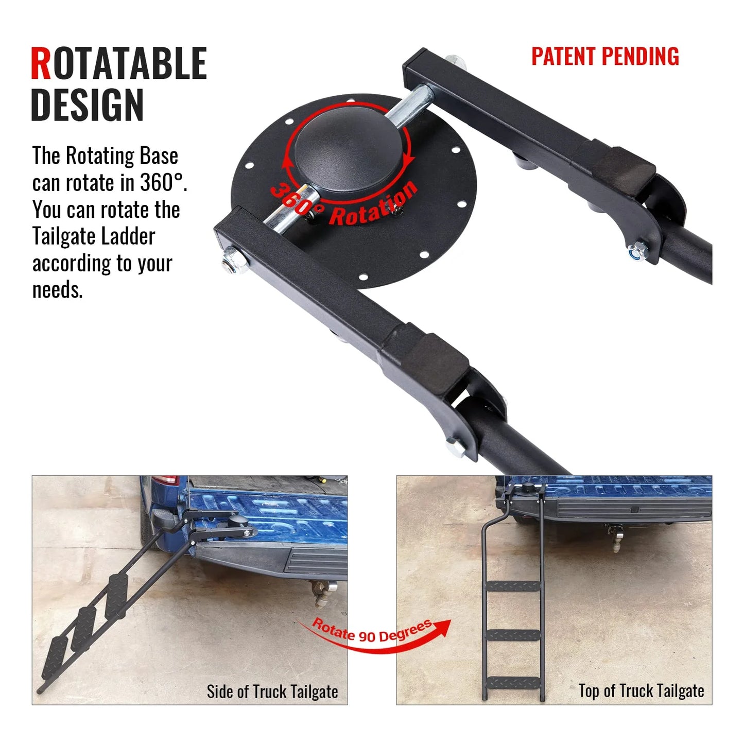 AA Product Tailgate Ladder Foldable Pickup Truck