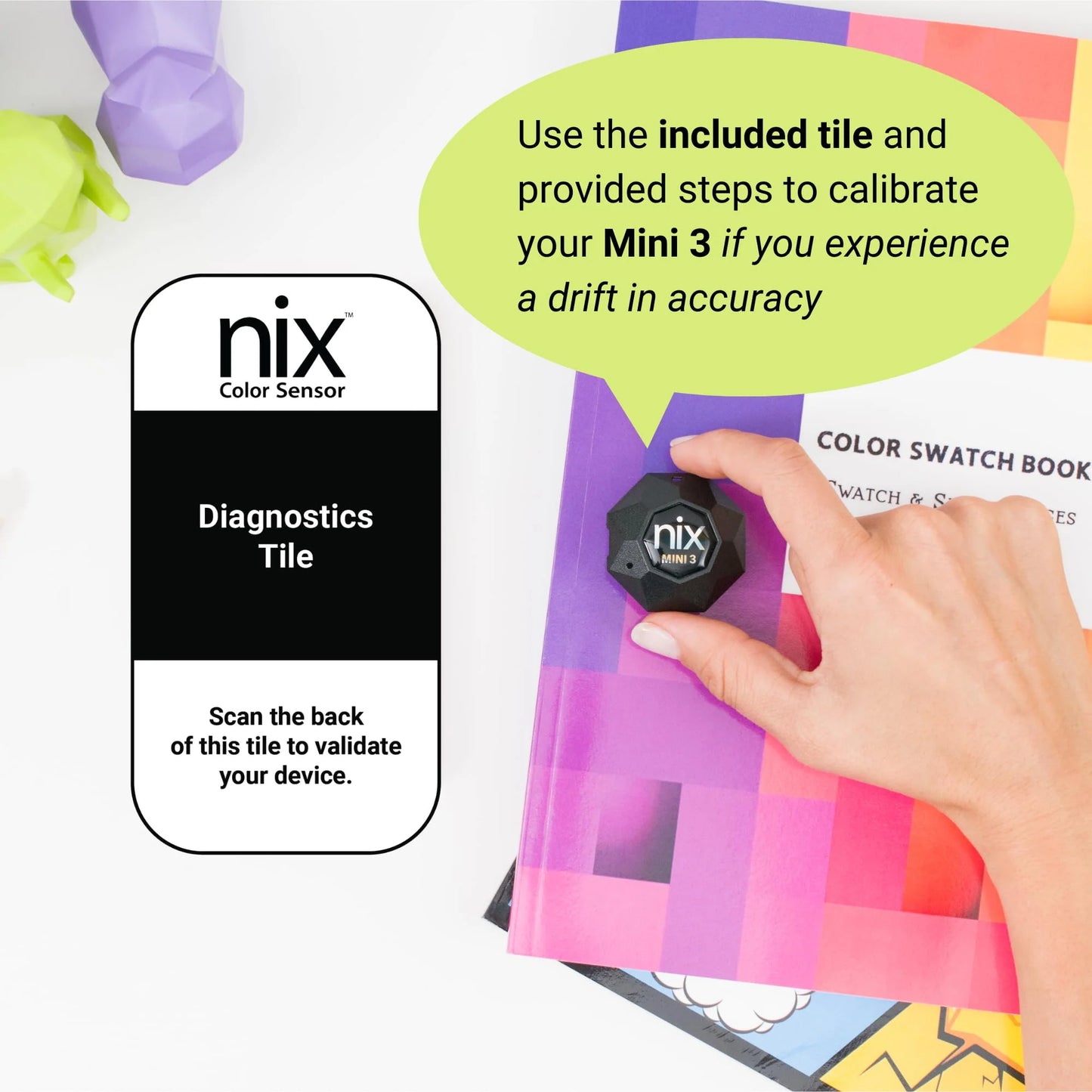 Nix Mini 3 Color Sensor Colorimeter, Portable Color Matching Tool