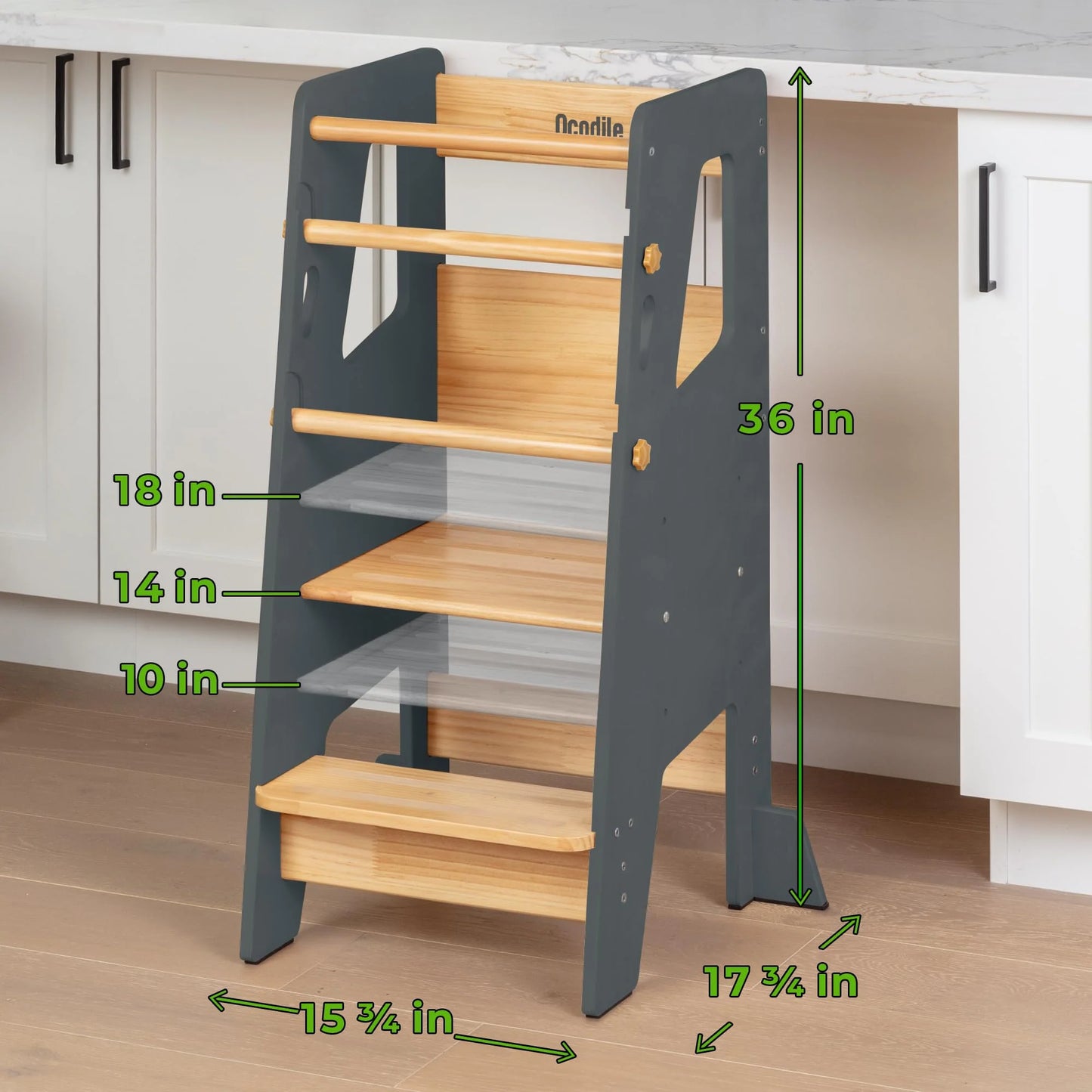 Ocodile Toddler Standing Tower with Safety Feet