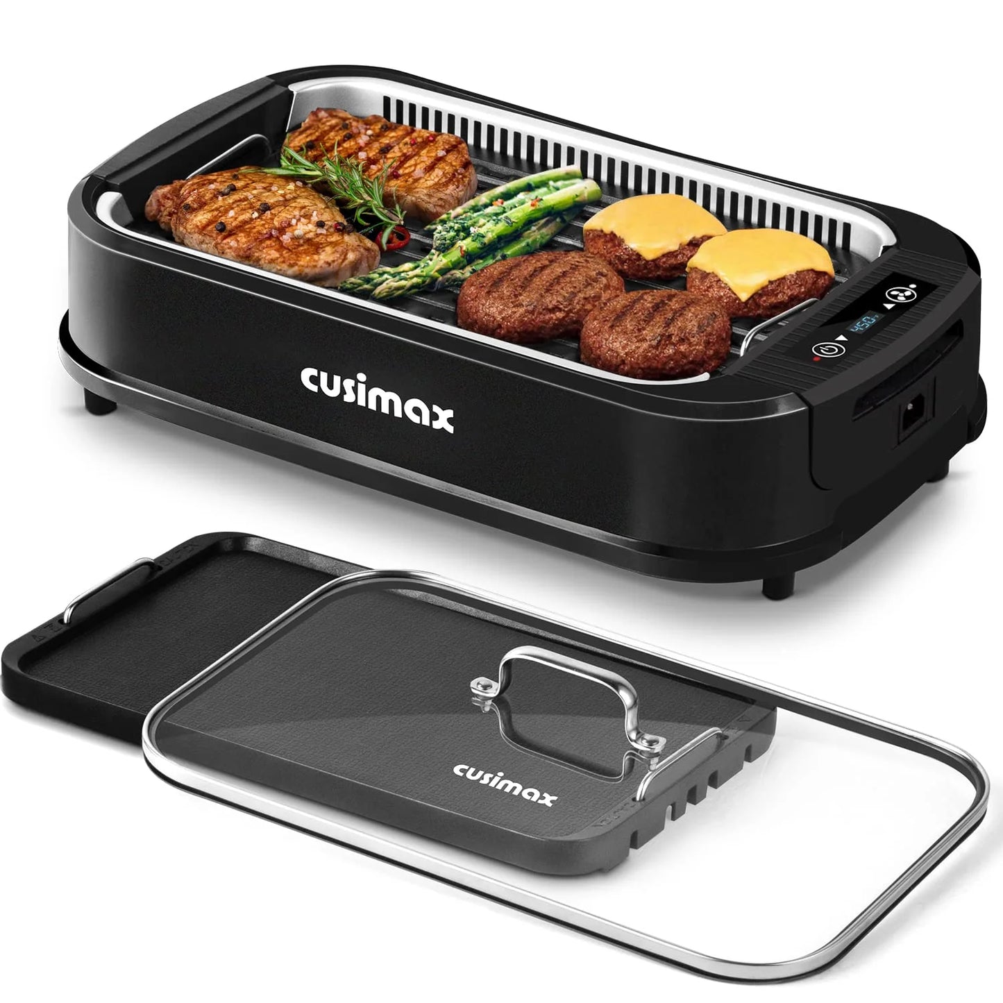 CUSIMAX Smokeless 1500W Electric Grill Indoor