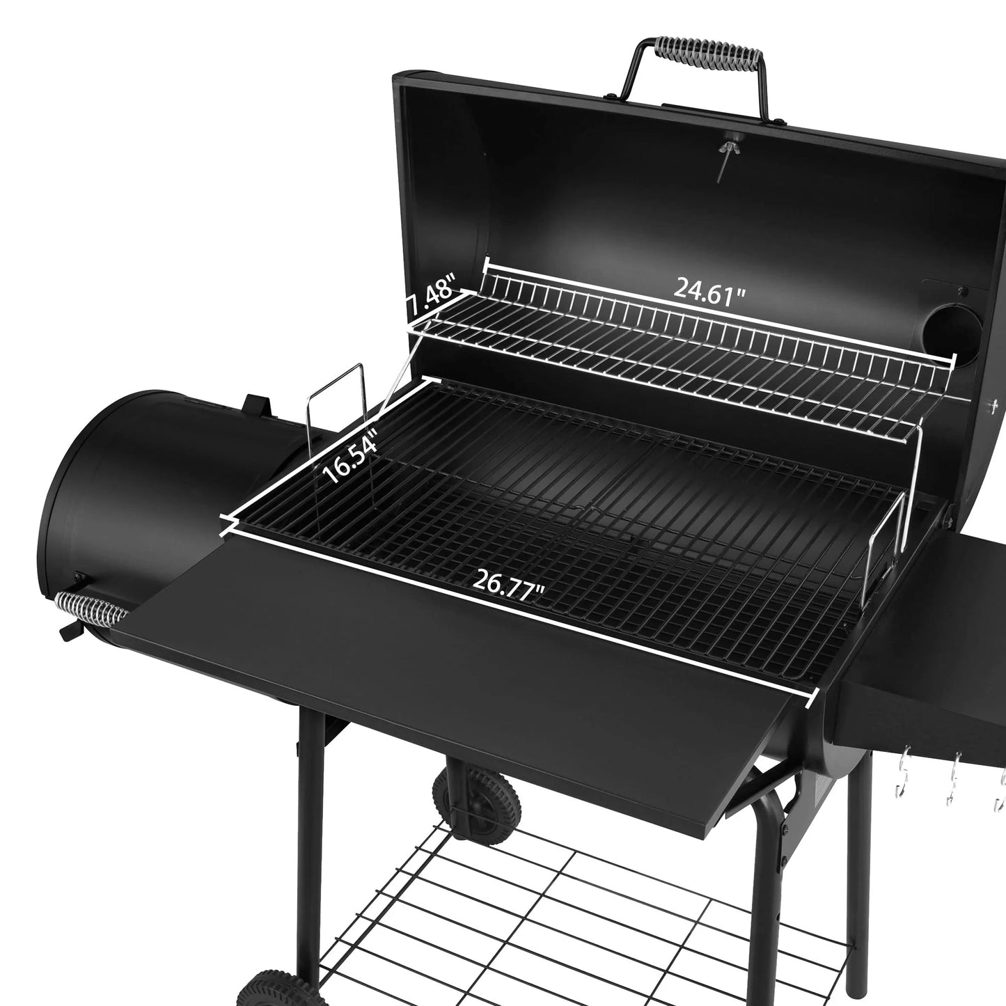 Royal Gourmet Charcoal Grill Offset Smoker with Cover