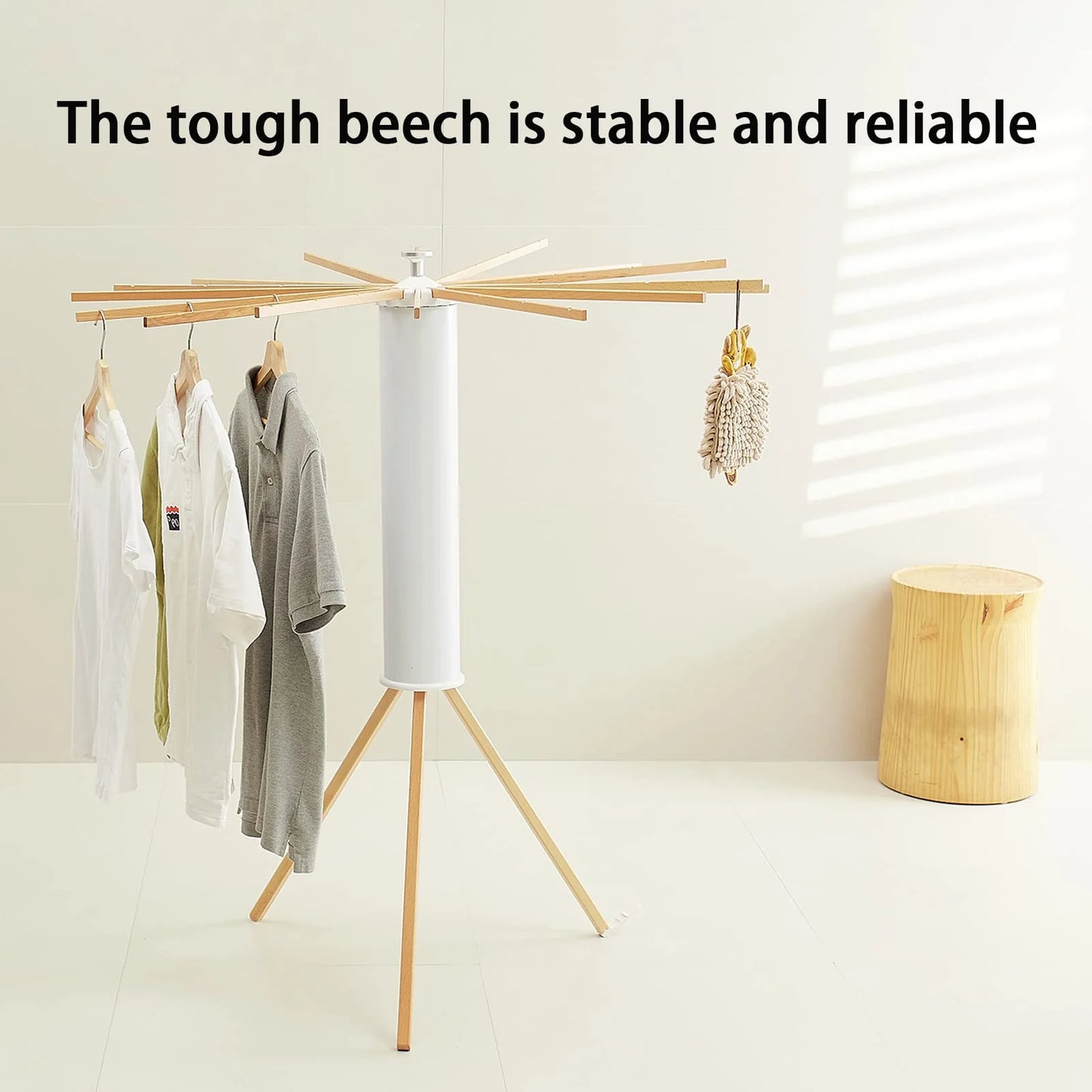 JOOM Foldable Tripod Clothes Drying Rack