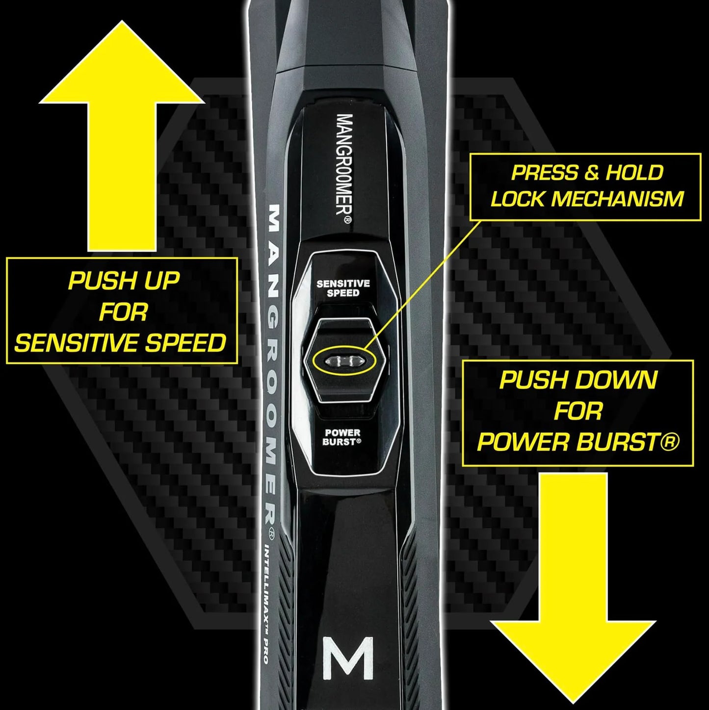 MANGROOMER New Back Shaver with 2 Shock Absorber Flex Heads