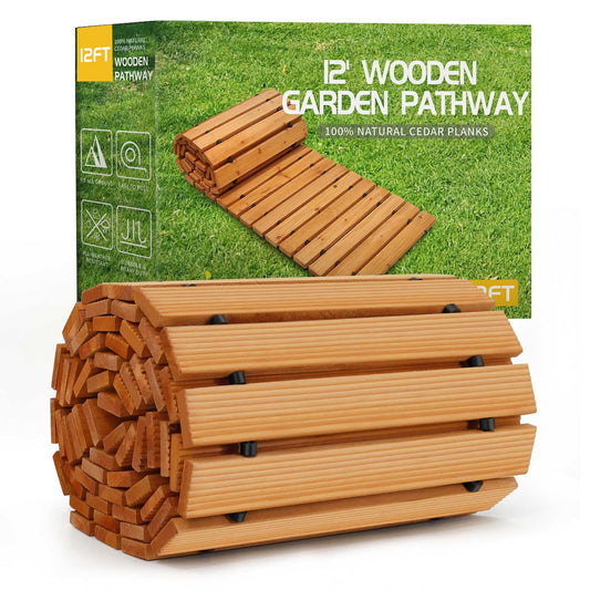 RELIANCER 12' Wooden Garden Pathway