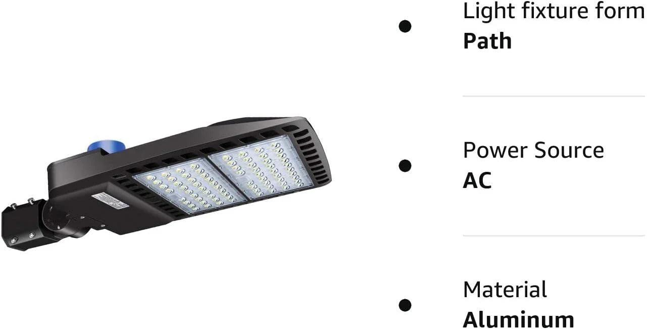 LEDMO LED Parking Lot Light 200W, Commercial Outdoor Area Lighting