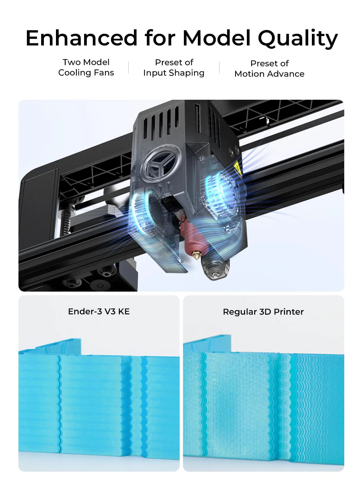 Creality Ender-3 V3 KE 3D Printer, 500 mm/s High-Speed