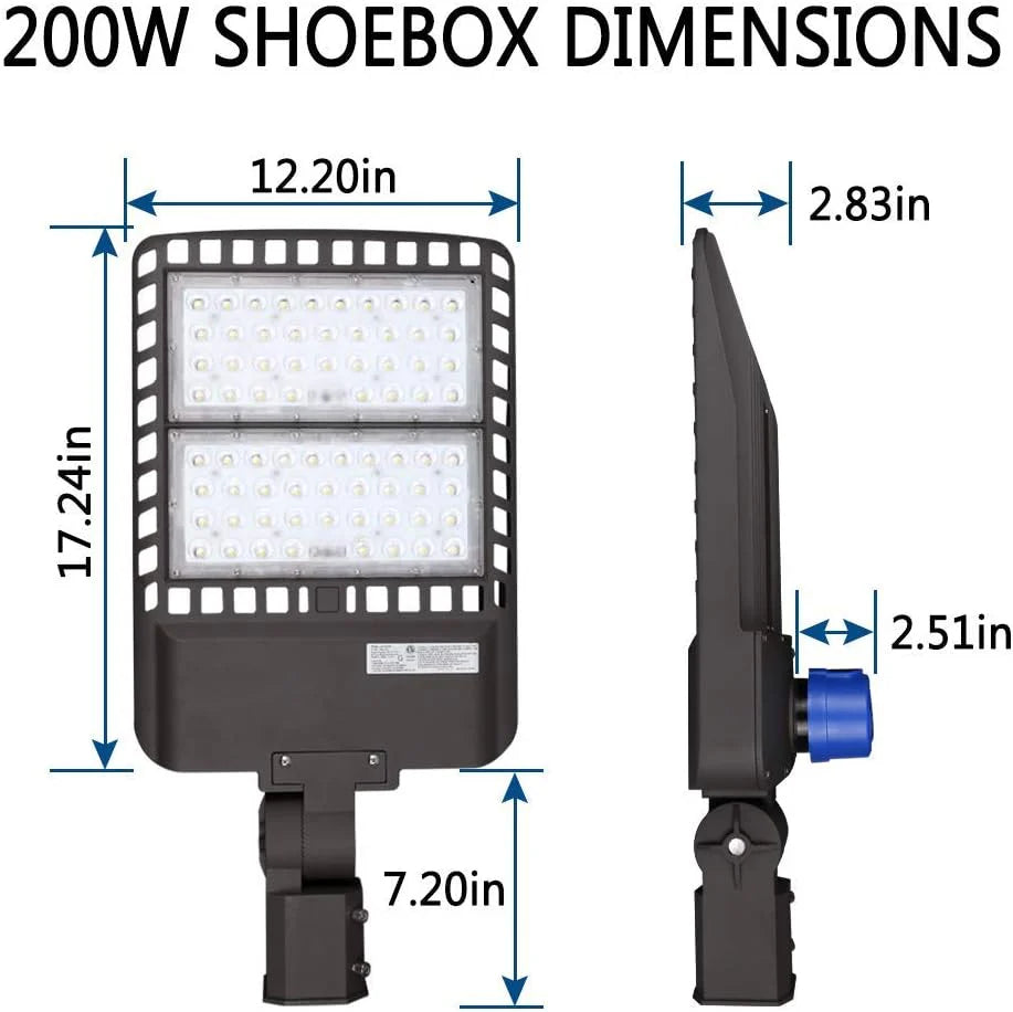 LEDMO LED Parking Lot Light 200W, Commercial Outdoor Area Lighting