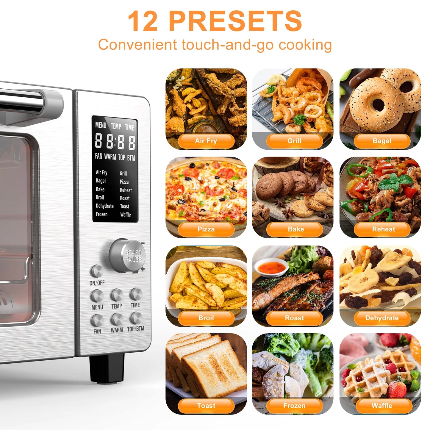 Nuwave Bravo Air Fryer 1800W Toaster Smart Oven