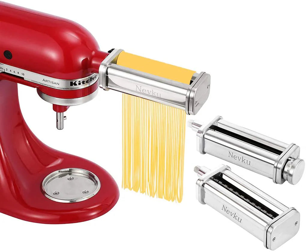 Nevku Pasta Maker Attachments Set for KitchenAid Stand Mixer