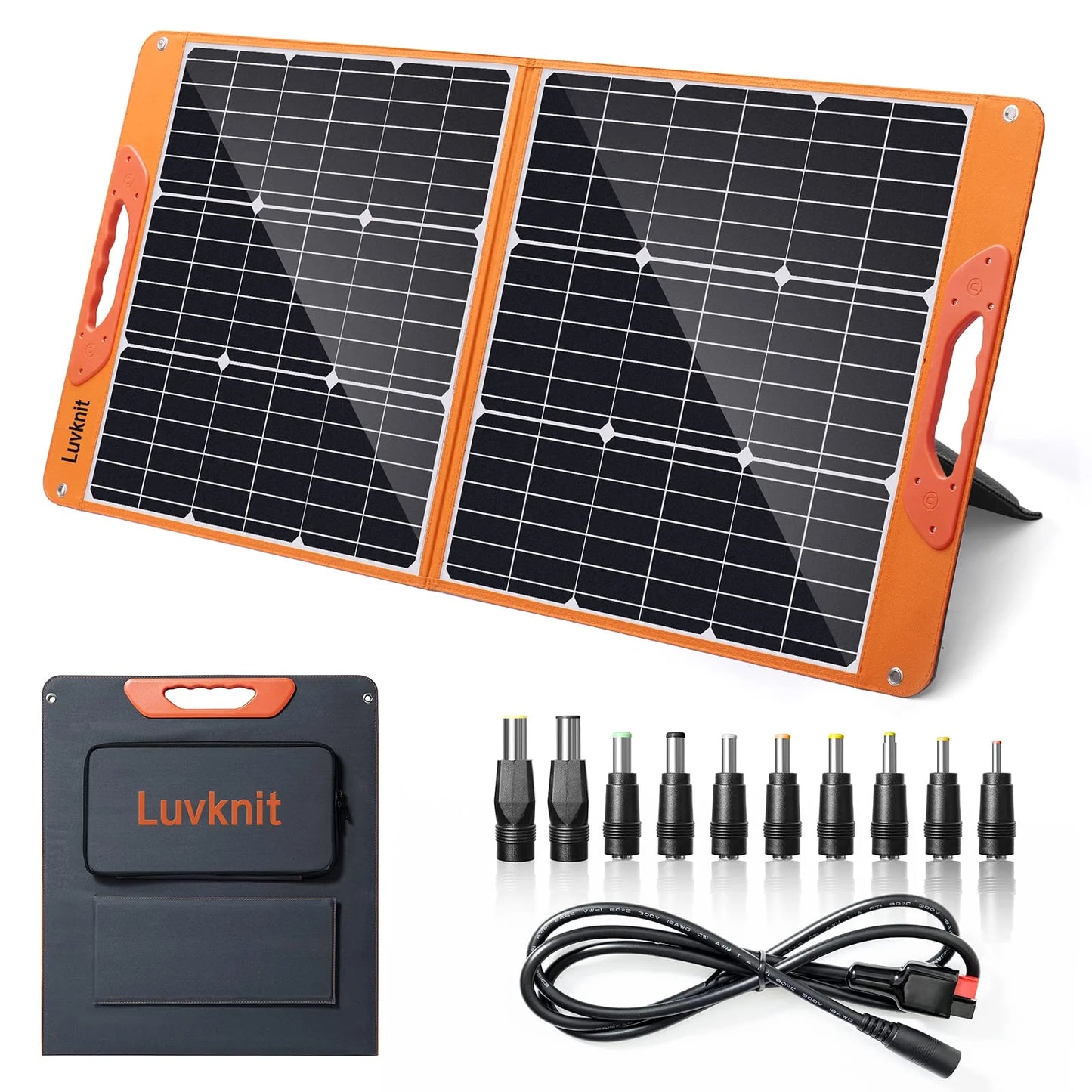 Luvknit 100 Watt Portable Solar Panel for Power Station