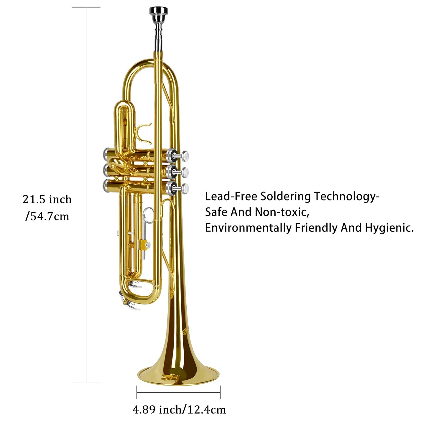 EASTROCK Bb Trumpet Standard Trumpet Set