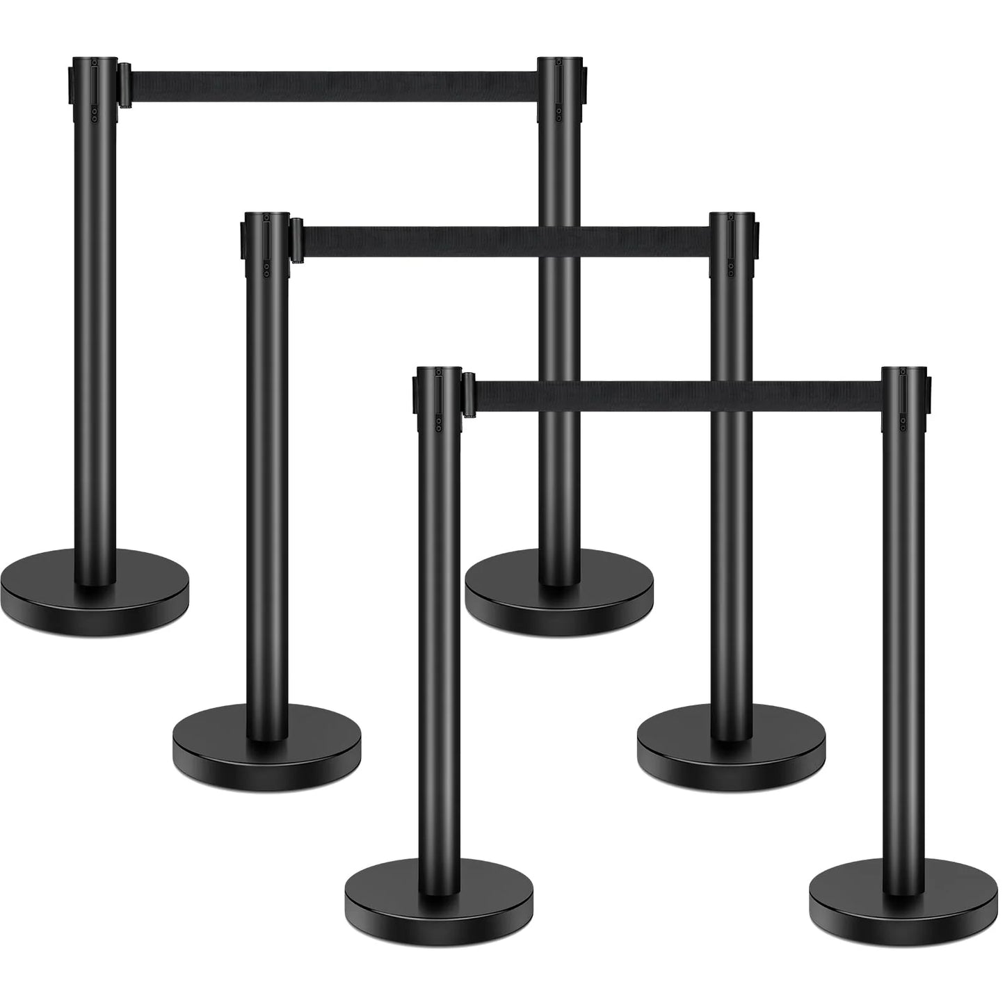 XPCARE Crowd Control Stanchion, 6 Pieces Stanchion Set