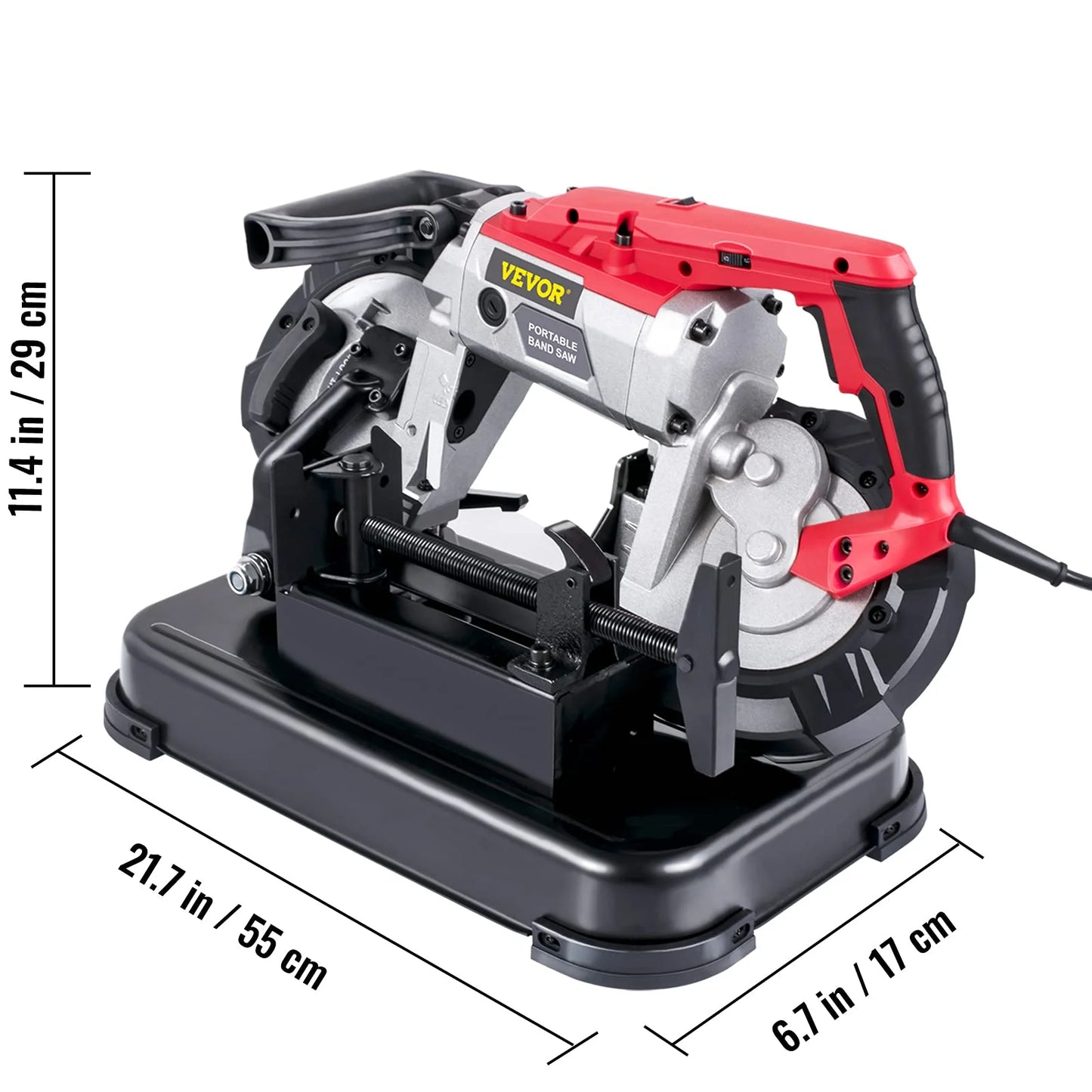 VEVOR Portable Variable Speed Band Saw for Metal Wood