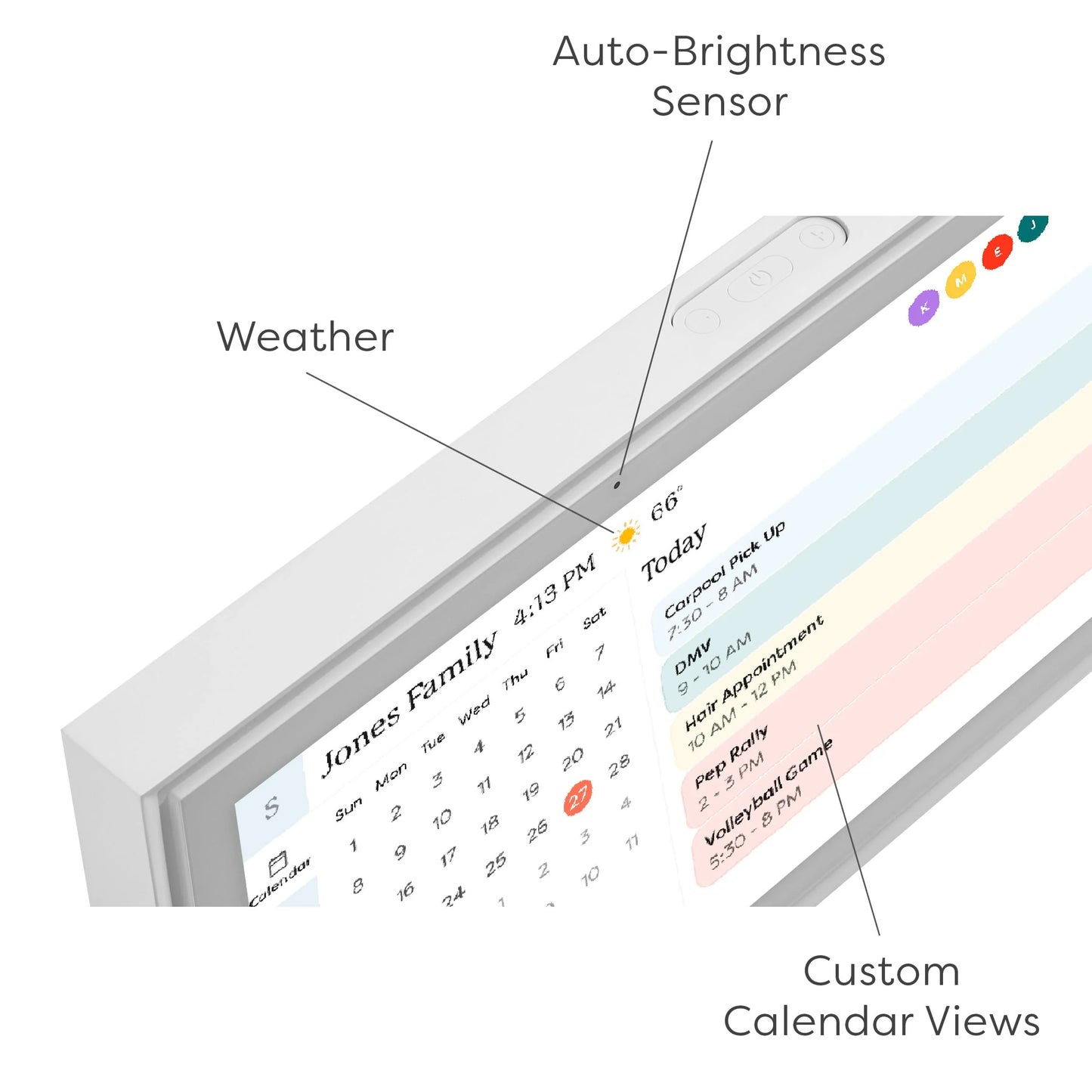 Skylight 15 inch Digital Calendar & Chore Chart