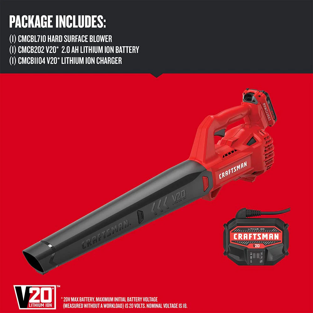 CRAFTSMAN 20V MAX Cordless Leaf Blower Kit