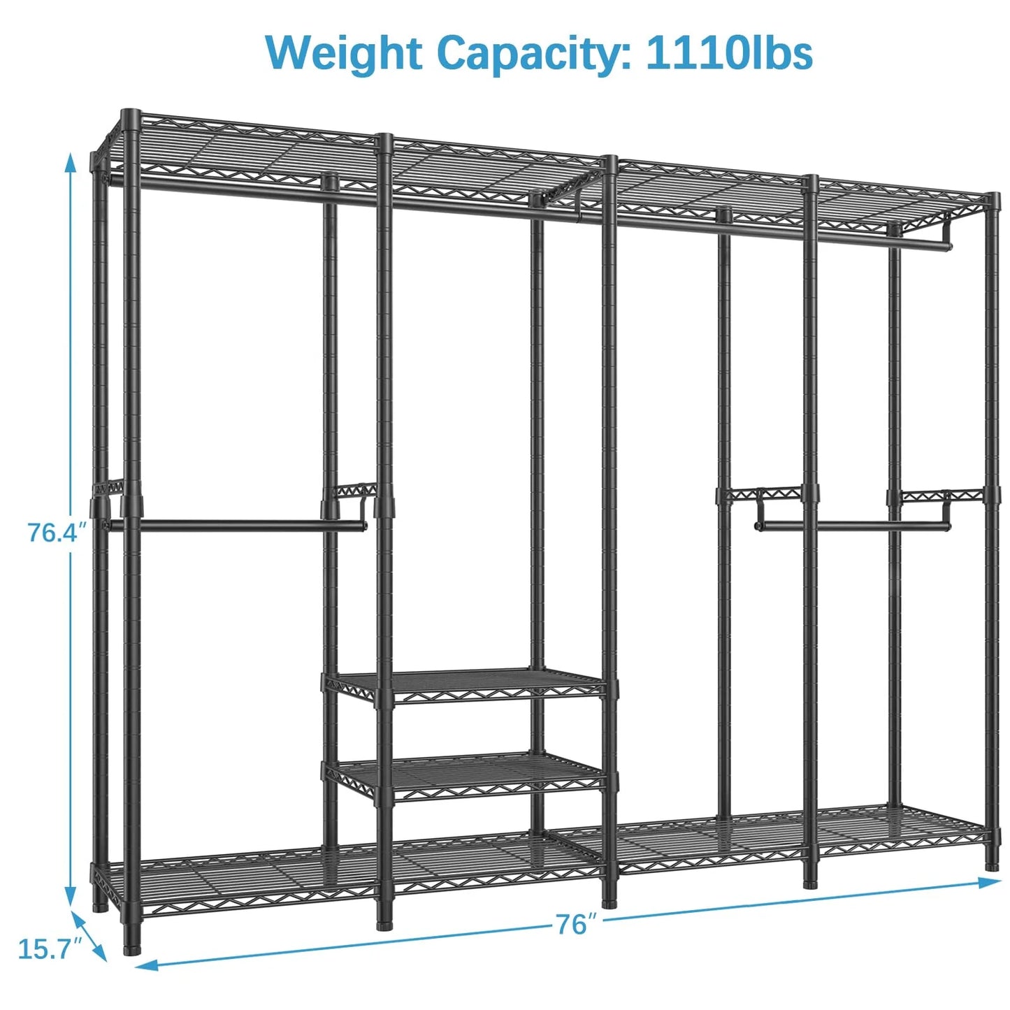 VIPEK Wire Garment Rack Heavy Duty Clothes Rack