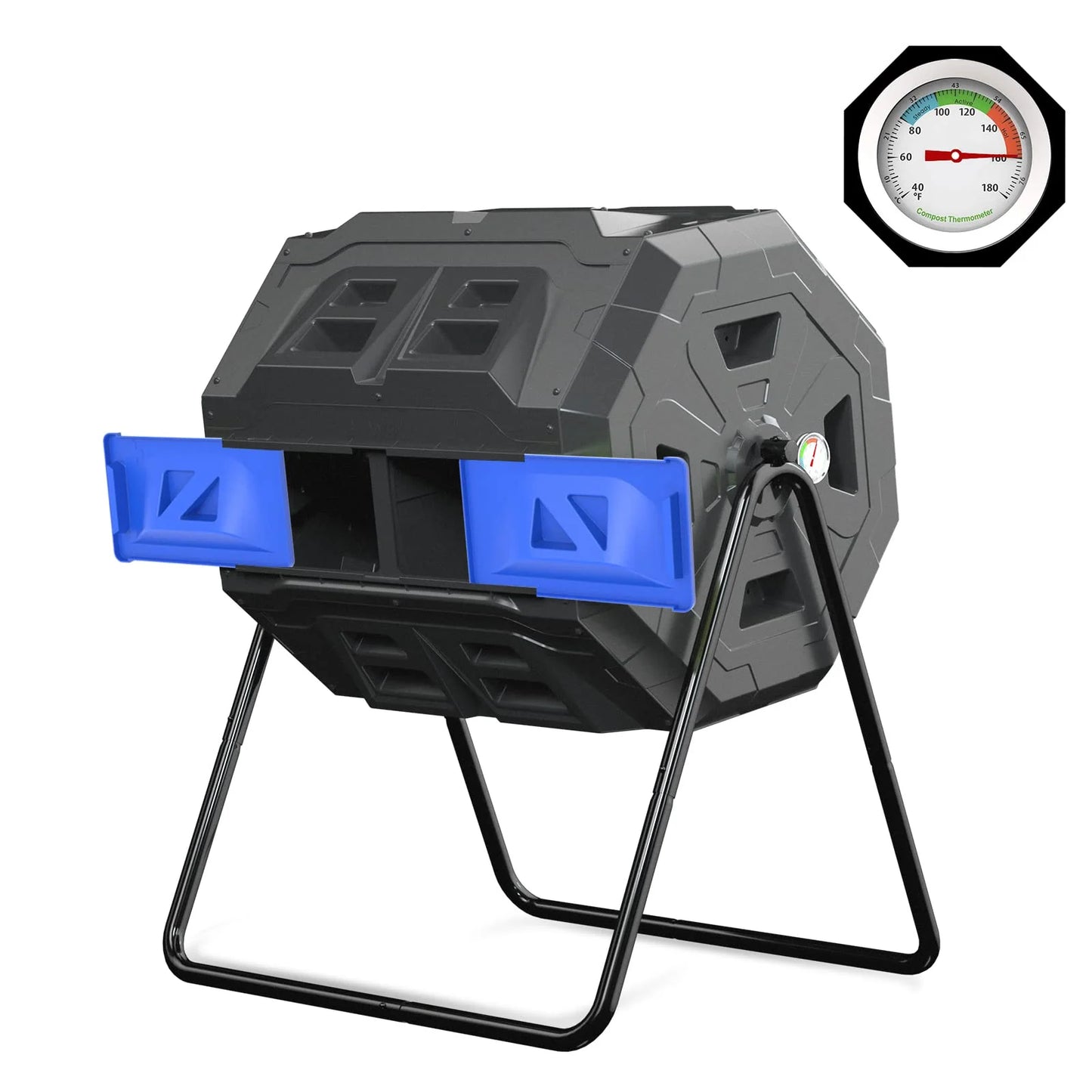 SQUEEZE master 43 Gallon Large Compost Tumbler Bin