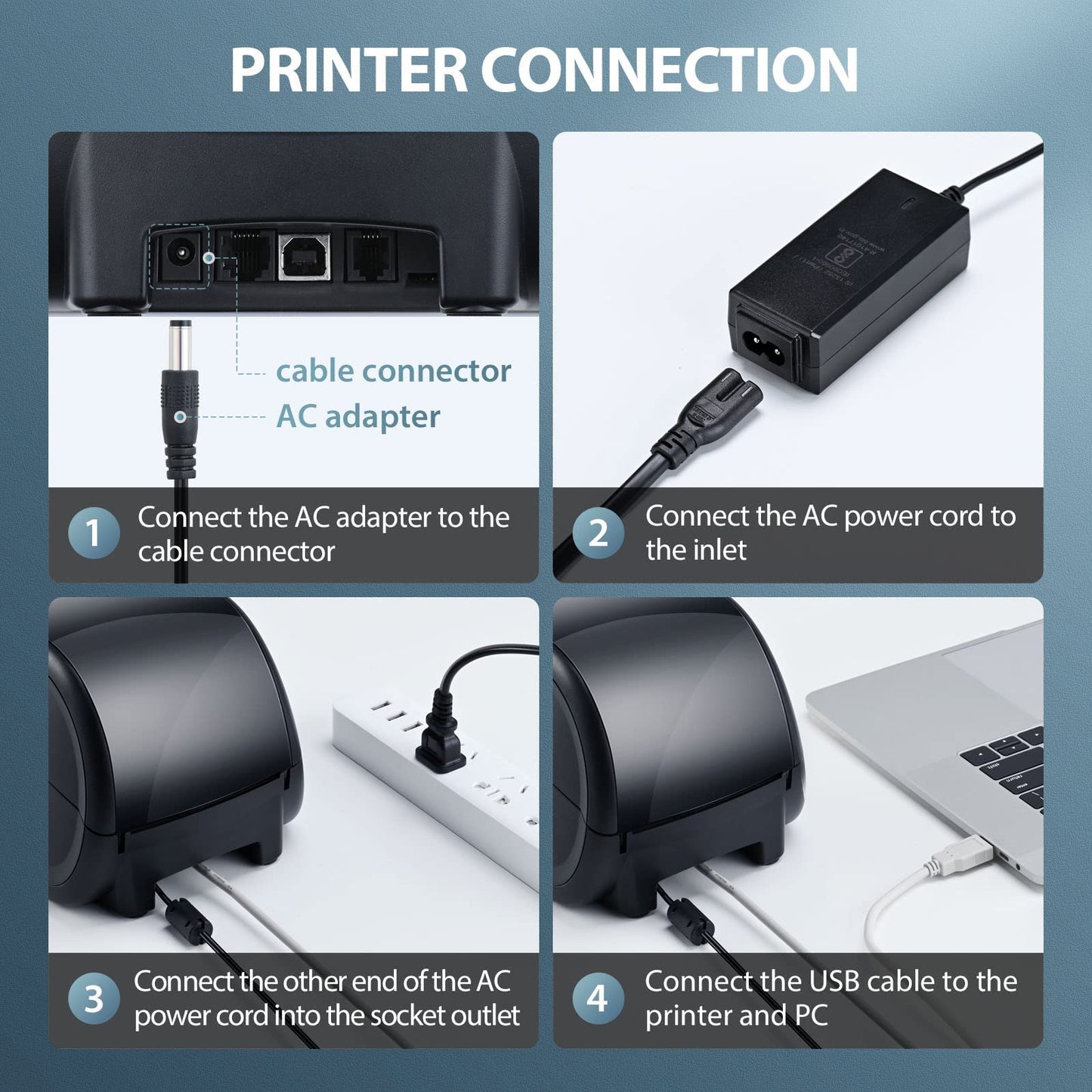 iDPRT Thermal Label Printer with Auto Label Detection