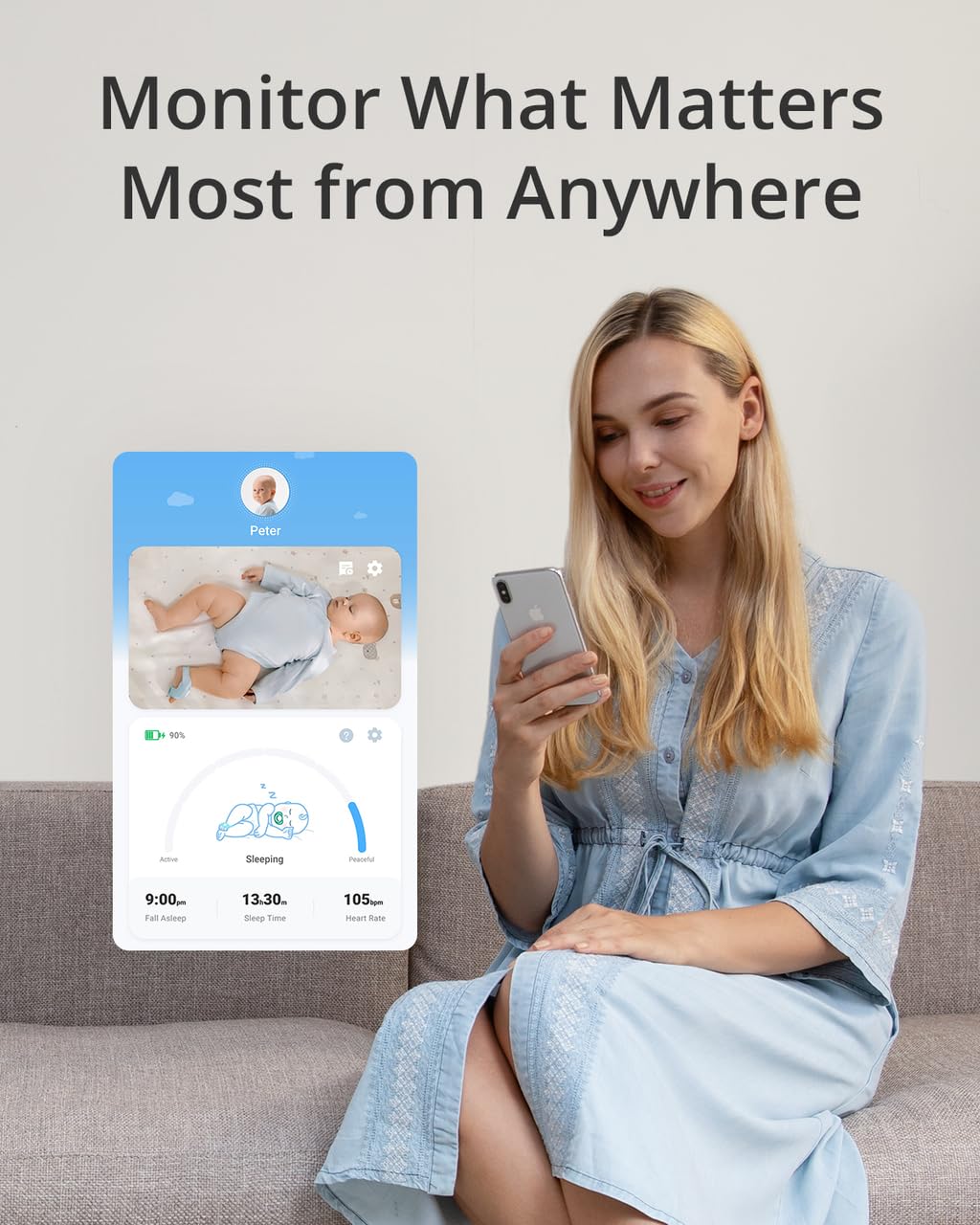 eufy Baby Smart Sock S320 Baby Monitor with 2K Camera