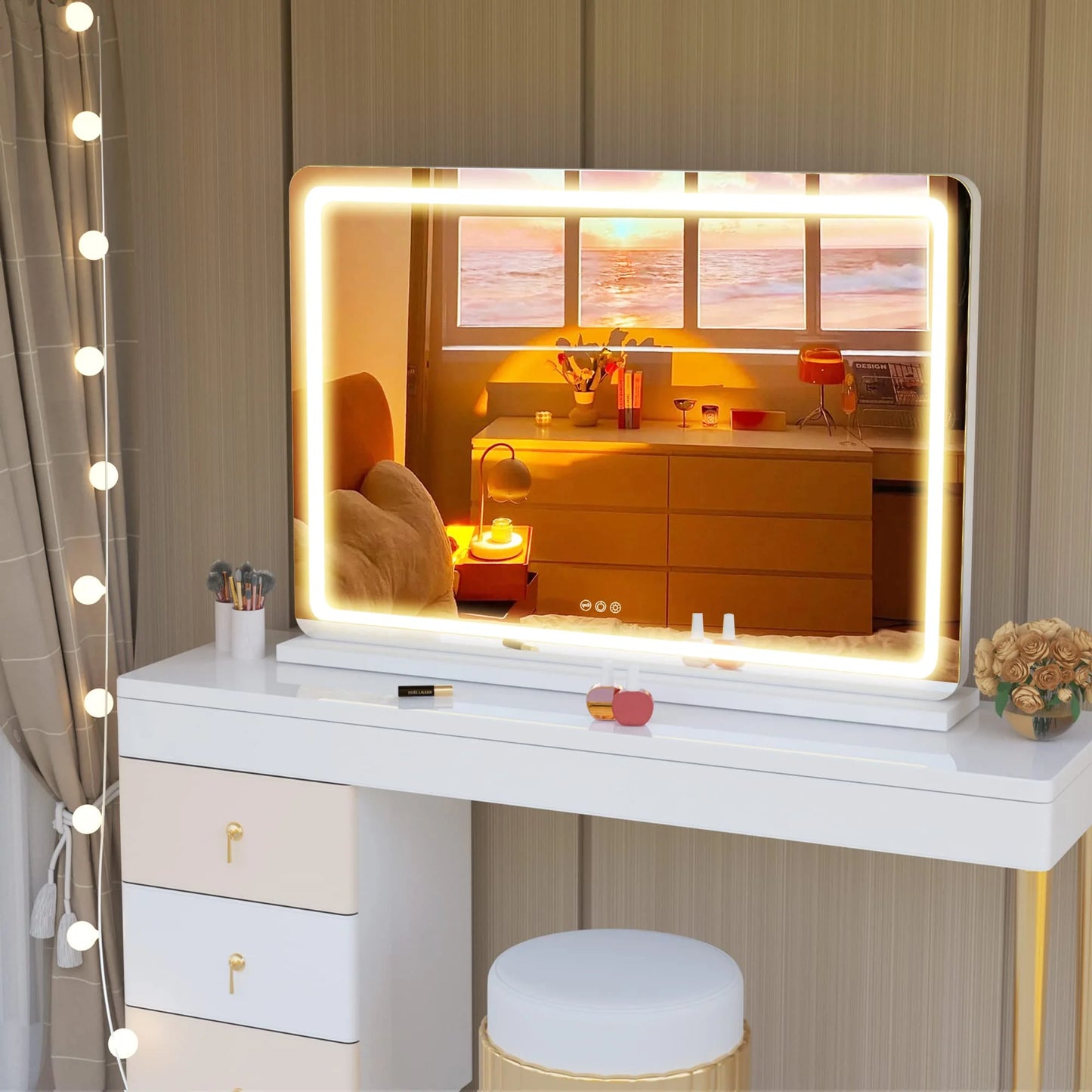 Hasipu 32" x 22" LED Vanity Mirror with Lights