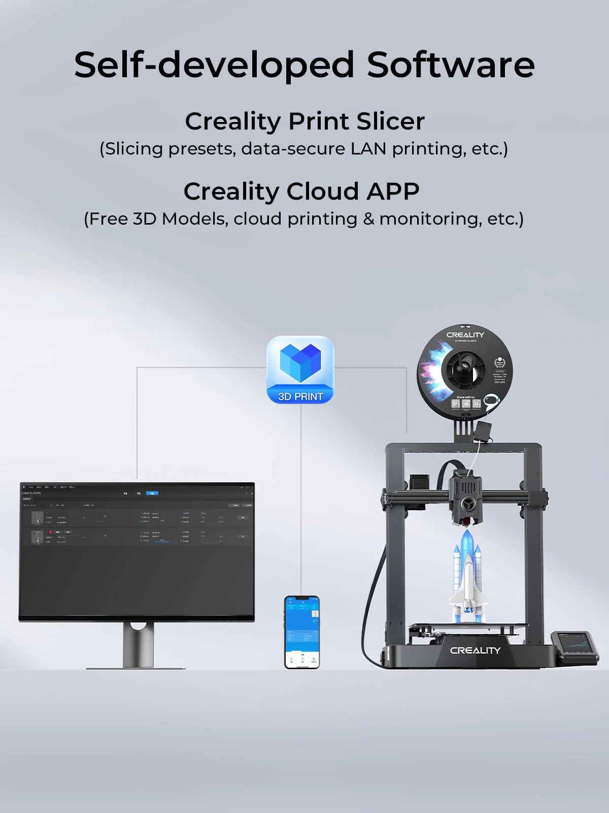 Creality Ender-3 V3 KE 3D Printer, 500 mm/s High-Speed