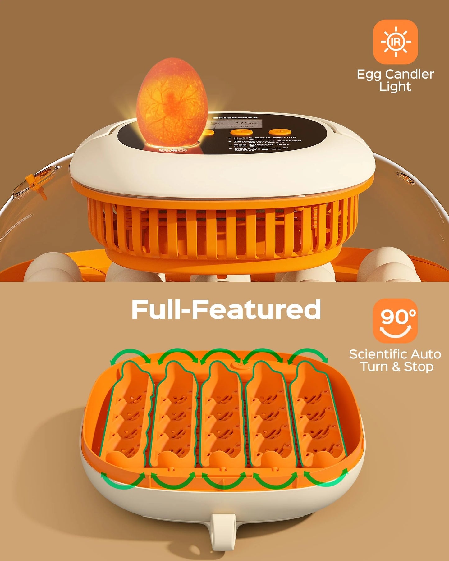 Chickcozy Automatic 25 Egg Incubator for Hatching Chicks