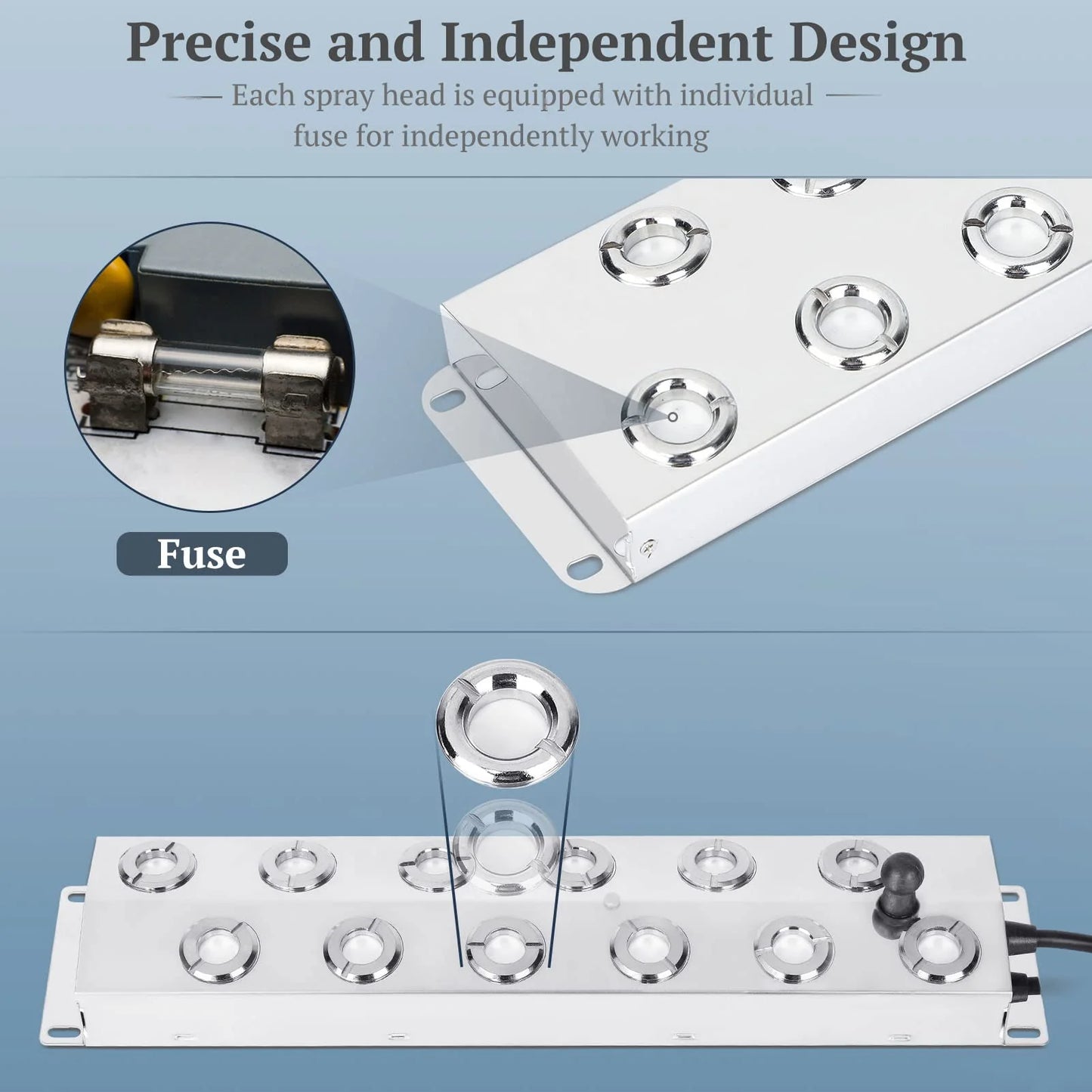 CEED4U Ultrasonic Fogger, 12 Head Ultrasonic Mist Maker