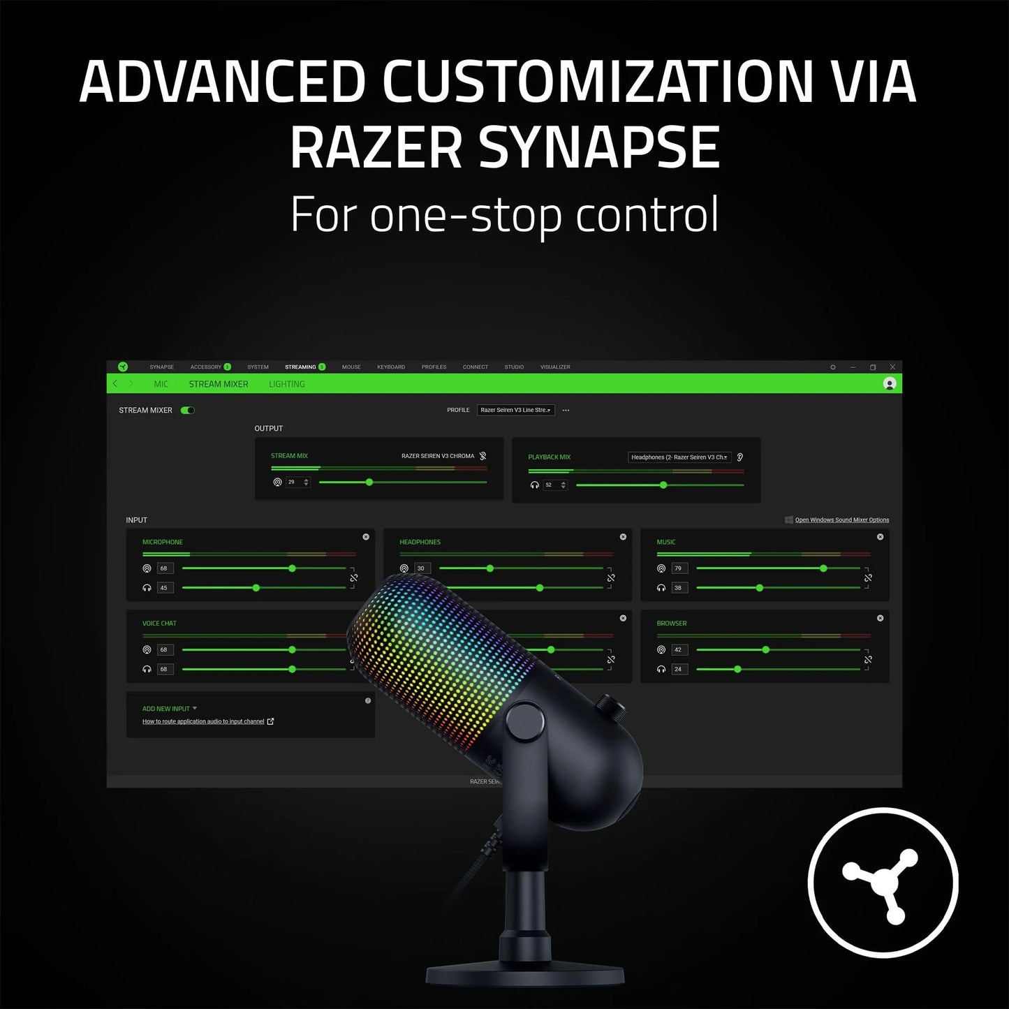 Razer Seiren V3 Chroma RGB USB Microphone