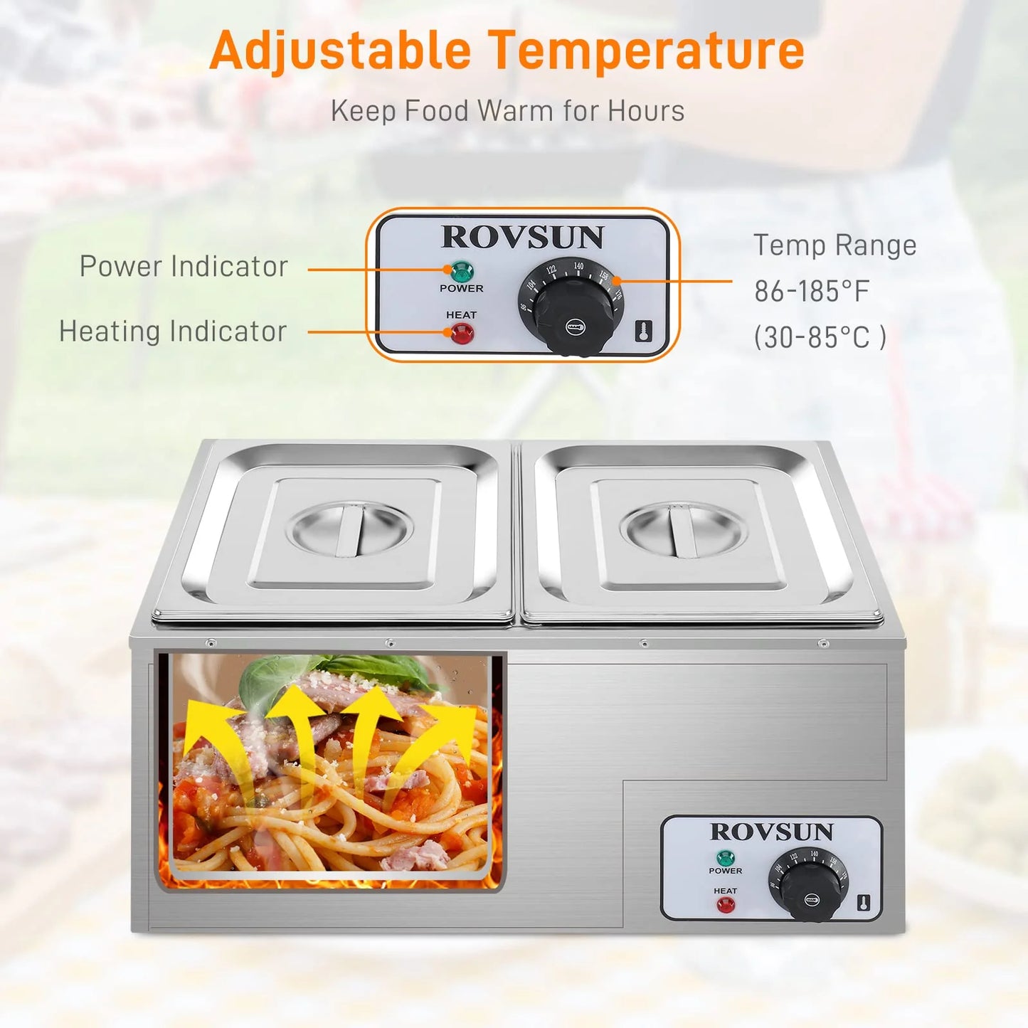 ROVSUN 21QT Electric Commercial Food Warmer